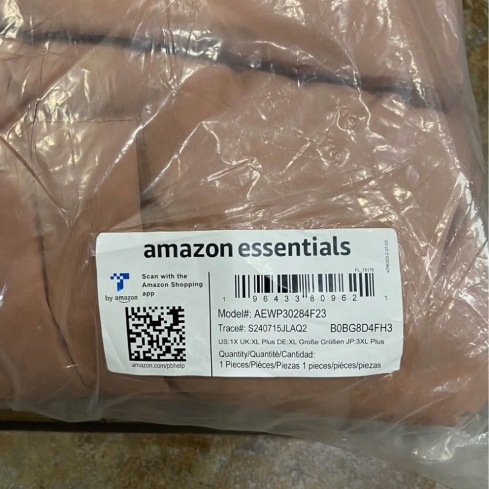 Amazon Essentials Light Brown Puffer Jacket NWT - image 8